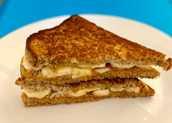 peanut butter and honey in a cast iron&nbsp;skillet